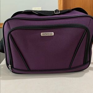 American Tourister Purple Luggage Travel Overnight Bag